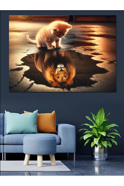 Tablomega Pânză decorativă Reflection Moment - Lemn MDF