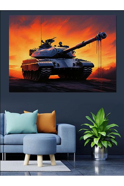 Tablomega Tanc Decorativ Canvas - MDF Lemn Tablou la apus