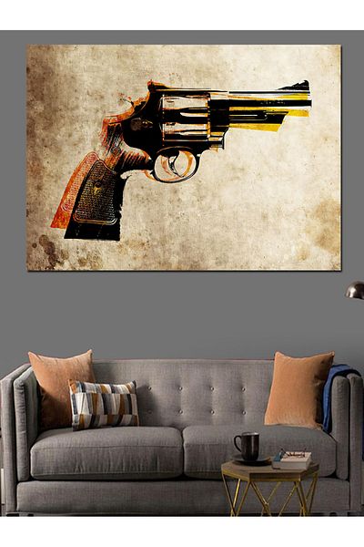 Tablomega Pânză decorativă pentru pistol Altıpatlar - Lemn MDF