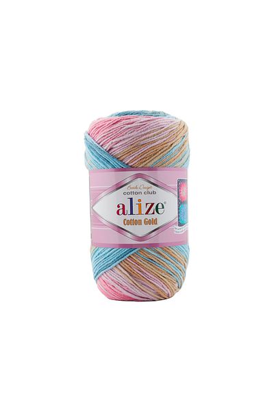 Alize Cotton Gold Batik Hand Knitting Yarn 5 Pack 2970