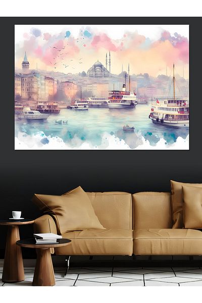 Tablomega Panou Decorativ Panorama Istanbul - Lemn MDF