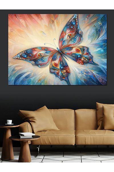 Tablomega Pânză decorativă Flying Butterfly - Lemn MDF