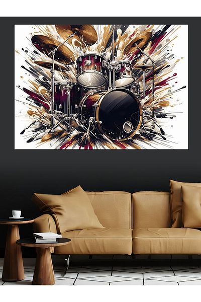 Tablomega Set de tobe de explozie Pânză decorativă - MDF Lemn