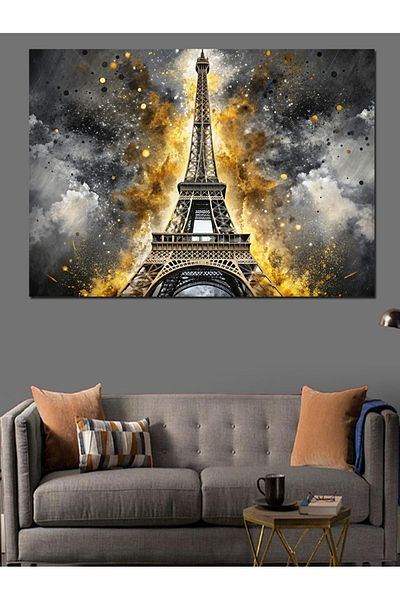 Tablomega Pânză decorativă Turnul Eiffel Paris - Lemn MDF