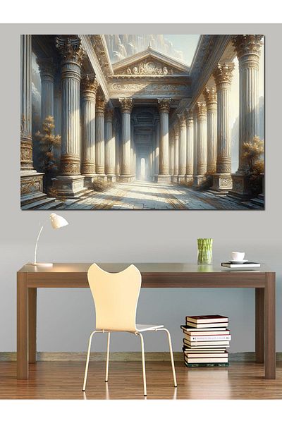 Tablomega Pânză decorativă Templul Roman - Lemn MDF