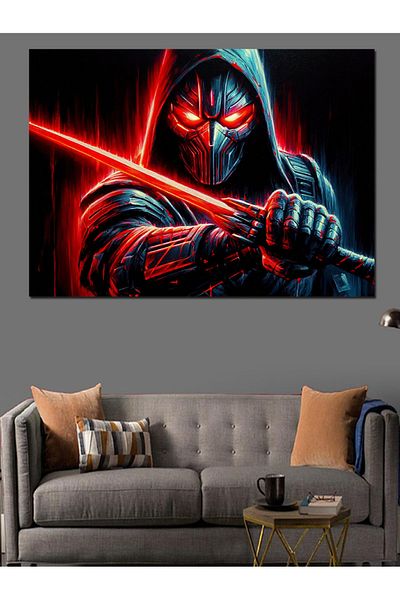 Tablomega Pânză decorativă Dark Warrior - Lemn MDF