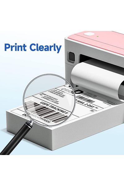 Mark 4x6 Thermal Labels,Compatible with 241bt,D520BT&B246D Thermal Printer-500 Folding Shipping Labels