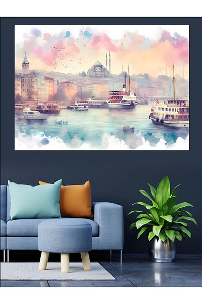 Tablomega Panou Decorativ Panorama Istanbul - Lemn MDF