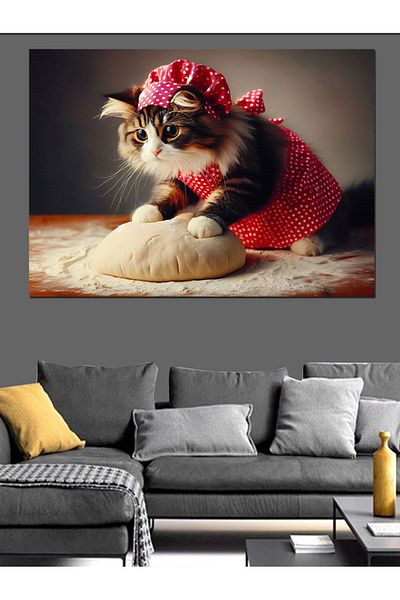 Tablomega Pânză decorativă pentru preparatele de patiserie a gatinului bucătarului - MDF Lemn