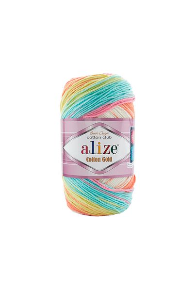 Alize Cotton Gold Batik Hand Knitting Thread 5 Pack 7937