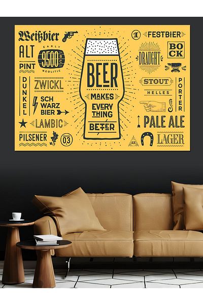 Tablomega Berea face totul mai bine Pânză decorativă - Lemn MDF