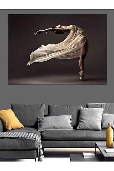 Tablomega Pânză Decorativă Femeie Balerina - Lemn MDF