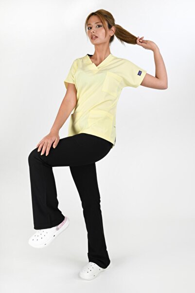 Kıraç Uniform İspanyol Paça Siyah Tek Alt