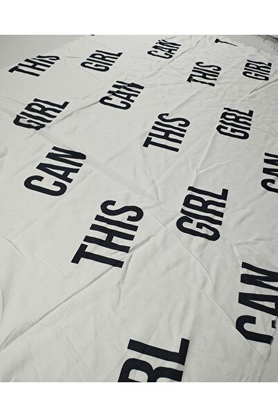 Kumaş Parça Білий бавовняний віскоз (ширина 140 см x довжина 95 см)