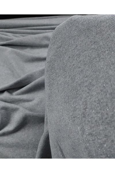 Kumaş Parça Γκρι Lurex 3 κλωστές (Πλάτος 195 cm x Μήκος 260 cm)