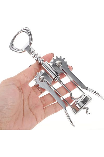 MATMEL Corkscrew Metal Corks Opener Easy to Use Winged Opener for Parties Home Necessities