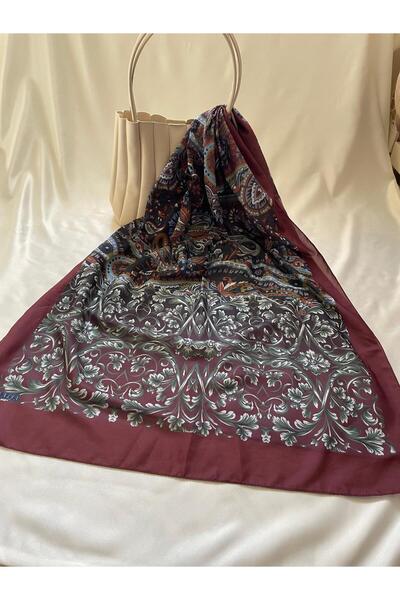 ALFA AKSESUAR 03 Retro Ethnic Pattern Soft Cotton Shawl Red Women