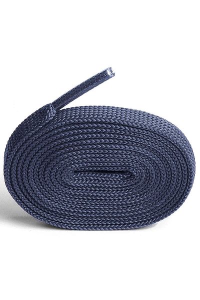 hapshoe Blue Gray 1 cm Thickness 1 Pair Flat Sports Shoe Laces