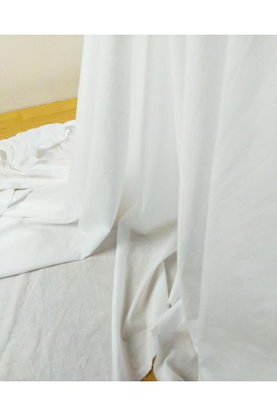Kumaş Parça Βαμβακερή ύφανση σε λευκό χρώμα (Πλάτος 140 cm x Μήκος 160 cm)