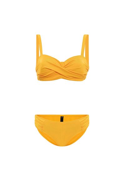 AQUAVİVA Σετ μπικίνι Aquaviva Γυναικεία μουστάρδα Biana Spinning Strapless