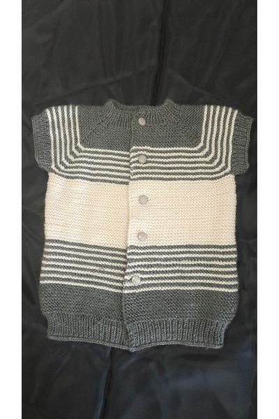 Papatyam Hand Knitted Needlework Baby Vest Handcrafted Baby Kids Knitted Vest
