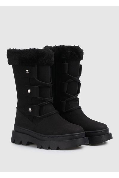 Kiddo Girl's Black Boots