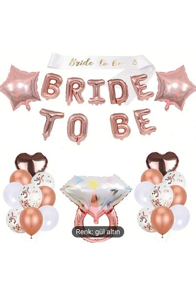 DÜVENCİ TİCARET Bachelor Bride Celebration Balloon Set