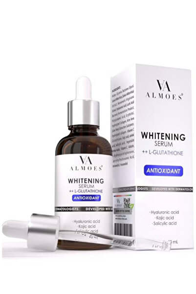 ALMOES سيروم الجلوتاثيون لتبييض البشرة وتوازن لون البشرة وتحسين المرونة مع حم...