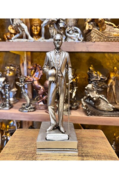 ATÖLYE SAİT Atatürk biblosu heykel bastonlu Atatürk ofis dekorasyonu home dekor