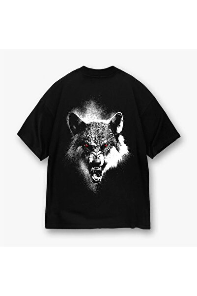 macklin Unisex ženski muški Wolf Štampano specijalni dizajn Oversize kroj T-s...
