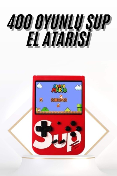 GİGA TECH GİGA Çocuklara Özel Taşınabilir Sup El Atarisi 400 Oyunlu Nostaljik...