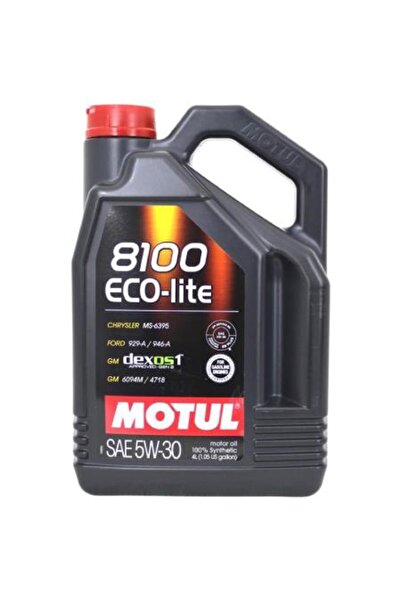 Motul 8100 Eco-lite 5w-30 Dexos1 Tam Sentetik Motor Yağı 4 L