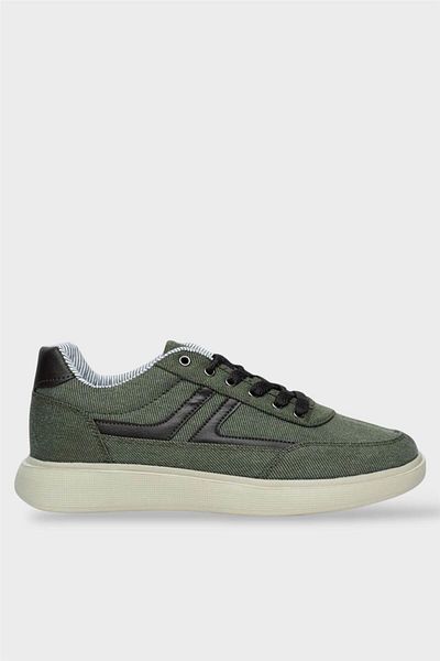 Liger Ανδρικά παπούτσια Sneaker KHAKI Casual Linen Gabardine Ύφασμα