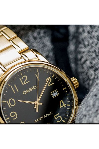 Casio Casio Men's Analog Dress Watch MTP-V002G-1BUDF - 40 mm - Gold
