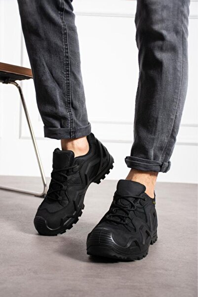 SINGLE SWORD Genuine Leather Non-Slip Sole Outdoor/Trekking Daily Tactical Bl...