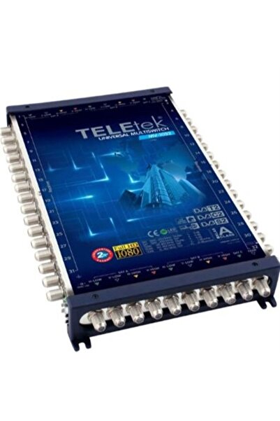Teletek 32 Çıkışlı Üniversal Multi Switch Hybrid Uydu Santrali Sonlu & Kaskat...