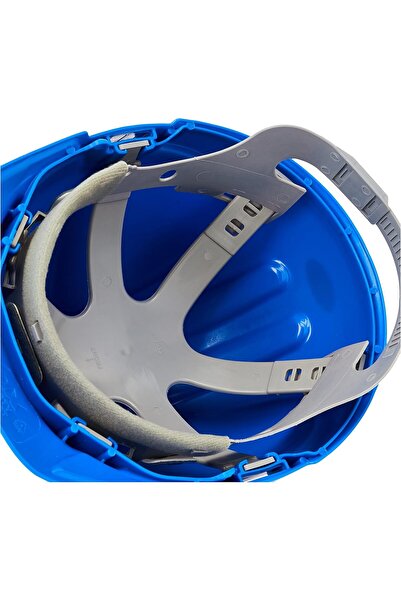 Generic Construction Work Safety Helmet - 6-Point Adjustable Hard Hat, Multi-Position, Blue