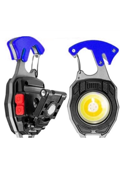 İthal GOLD ORİON Şarjlı 10w Cob Ledli Şarjlı Çakmaklıklı Anahtarlık Kamp Feneri