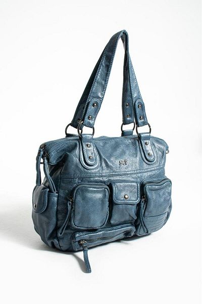 Baginn Geantă de umăr pentru femei - 2 zone Cross Strap 30x25 cm Piele vegană