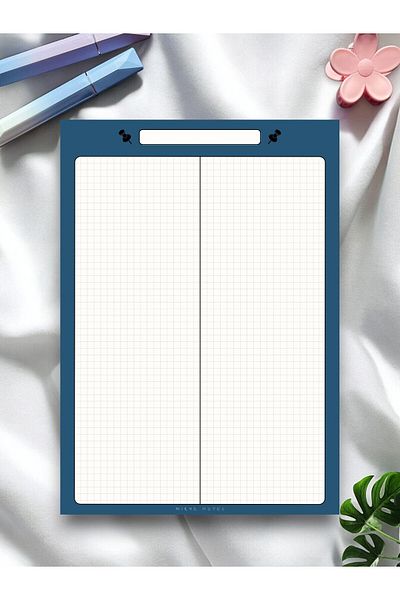 Mirya Notes A4 Pushpin Patterned - Notepad Memo Pad (quaret)