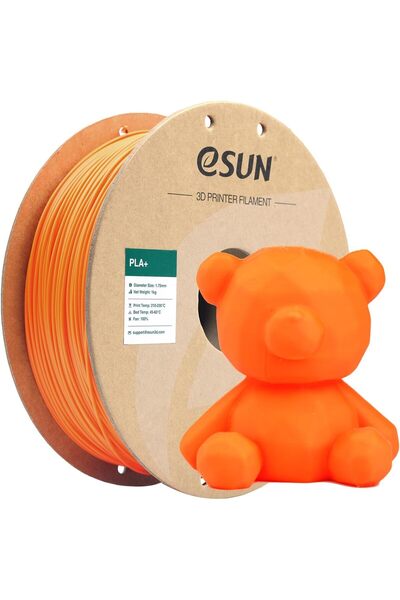 eSun Turuncu Pla+ Filament 1.75mm 1 Kg Plus