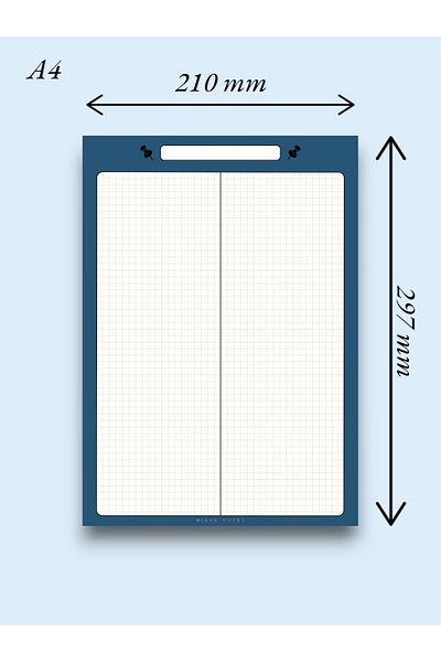 Mirya Notes A4 Pushpin Patterned - Notepad Memo Pad (quaret)