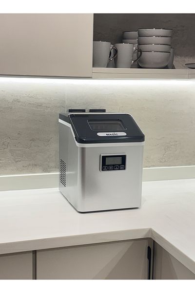Magic Ice Maker Machine 15KG/24H 24 Cubes Ready in 13-25 Mins LCD Display with Self-Cleaning Function