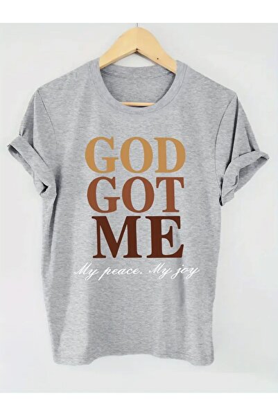 AZIZI TEKSTIL Inspirational letter printed t-shirt - soft crew neck short sle...