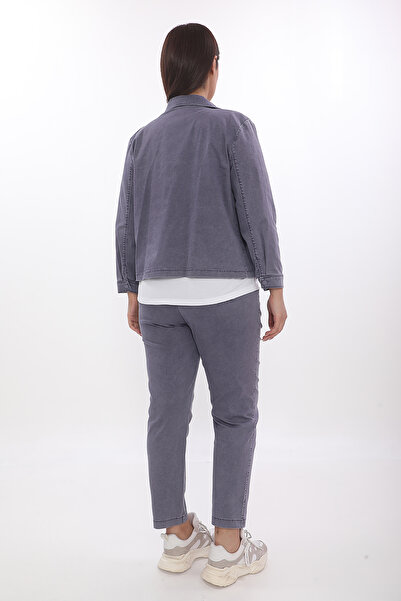 EXİTLİNE Kadın Üçlü Takım Ceket Pantolon Tshirt