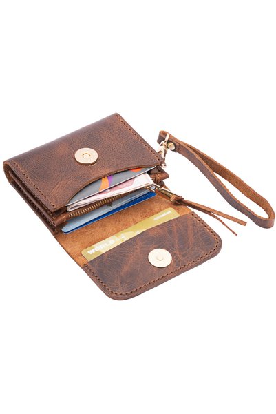 Bakani Leather Genuine Leather Women's Wallet - Stylish and Practical Design, Birthday & Mother's Day Gift