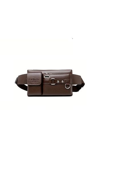 Generic A Cross-Body Bag made of High-Quality Leather With 3 Main Pockets, large, medium and small