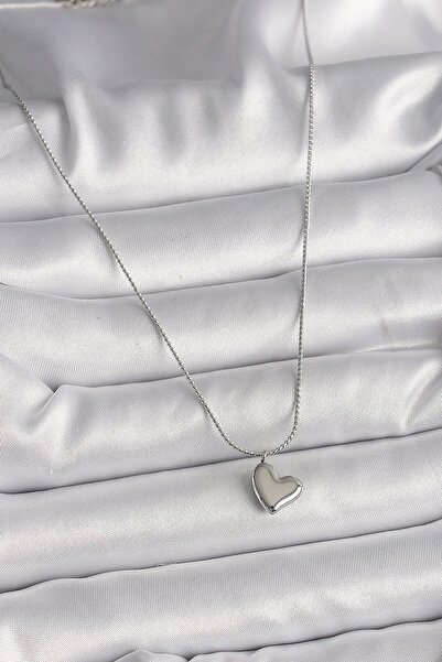 Skygo 316L Steel Silver Color Chain Heart Figure Women's Necklace - Tj-Bko9783