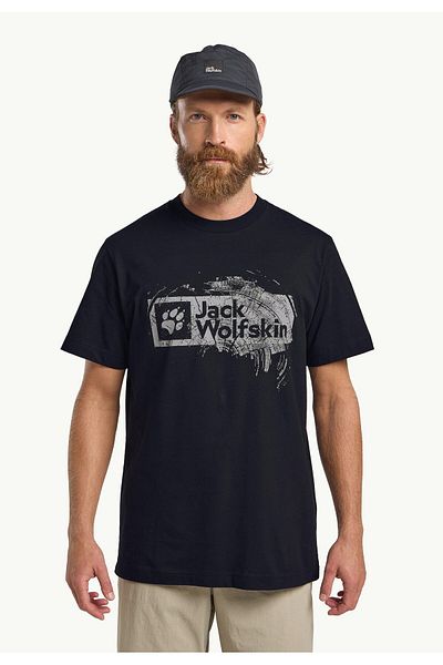Jack Wolfskin Ανδρικό κοντομάνικο μπλουζάκι μάρκας T M Navy Blue