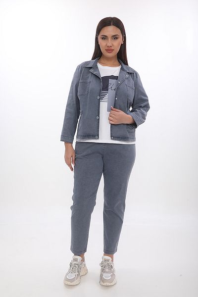 EXİTLİNE Women's Triple Suit Jacket Pants Tshirt
